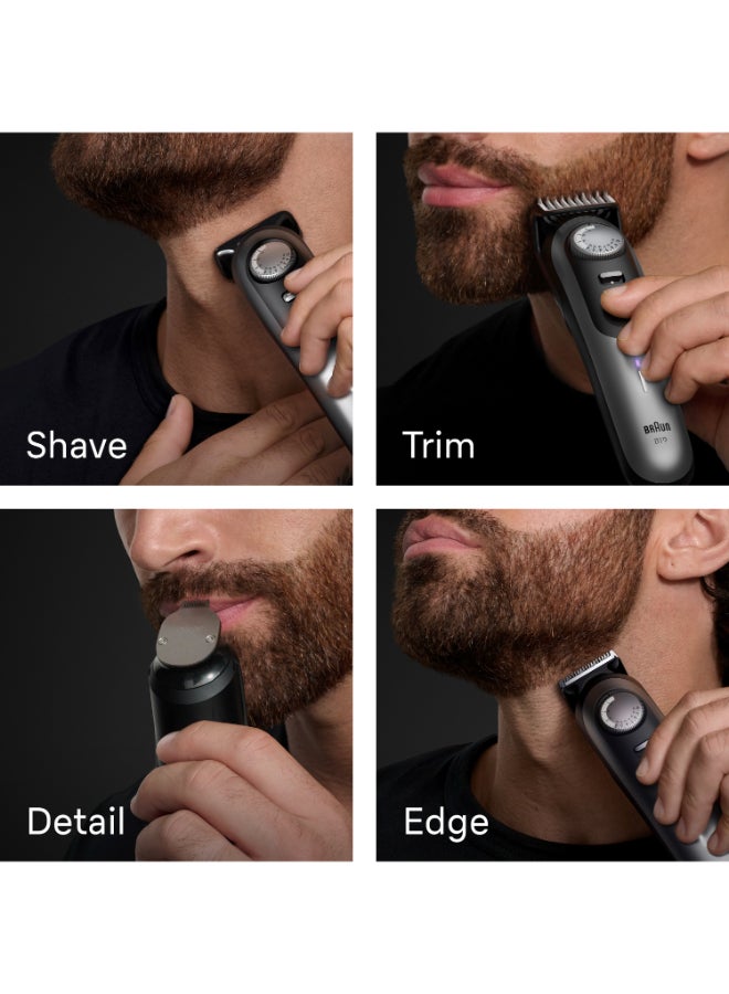 Braun Beard Trimmer Series 9, +7 Barbering Tools, 50 Lengths, ProBlade, BT9520 black - image 5