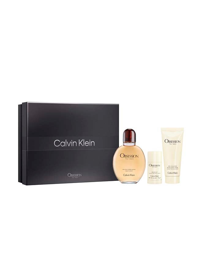Obsession Eau de Toilette for Men Trio Gift Set 125ml + 100ml + 75g 300ml - image 2