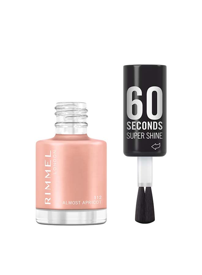 60 Seconds Super Shine Nail Polish - 8ml 112 - Almost Apricot