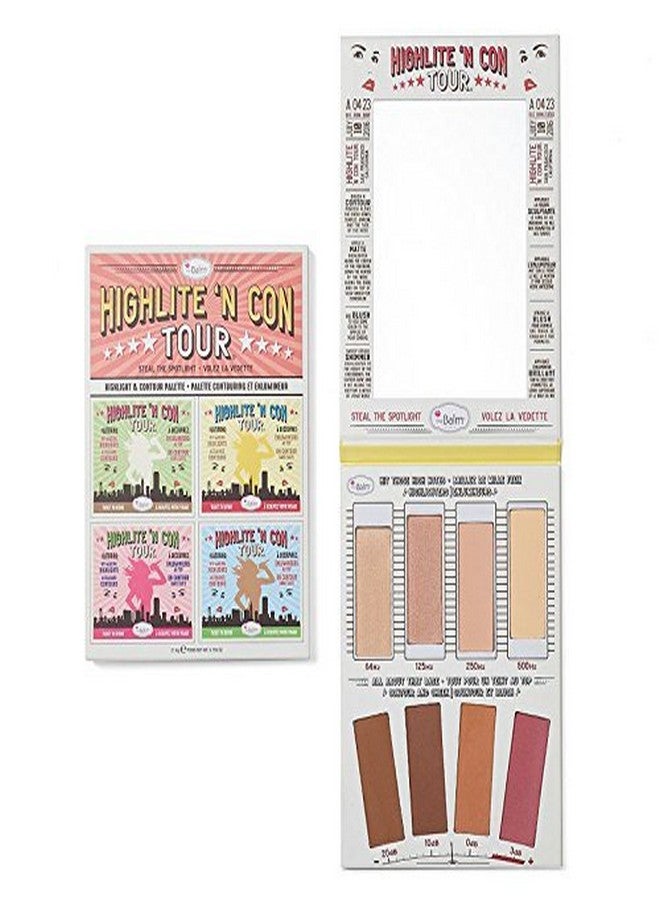 theBalm Highlighting & Makeup Conceal Powders 'N Contour Palette, Highlighters Shimmer, Matte, Bronzer, Blushes, Multicolor, 0.8 ounces 0.8 Ouncesounce