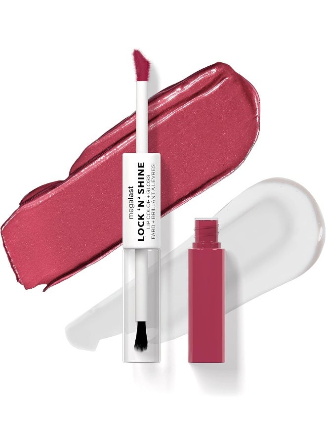Megalast Lock n' Shine Lip Color and Gloss - LA Pink