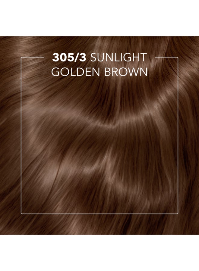 Koleston Intense – Long-Lasting, Vibrant Hair Color with 100% Grey Coverage and Argan Oil – 305/3 Sunlight Golden Brown 110ml - image 7