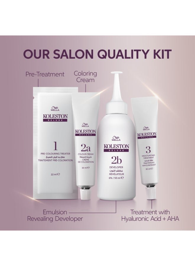 Koleston Deluxe - 0% Ammonia, 100% Grey Coverage, with Hyaluronic Acid, Up to 8 weeks long-lasting & shinier* color – 4/63 Dark Rose Medium Brown Packaging may vary 4.63 Dark Rose Medium Brown 152ml - image 10