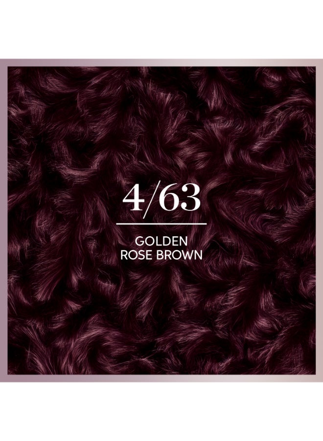 Koleston Deluxe - 0% Ammonia, 100% Grey Coverage, with Hyaluronic Acid, Up to 8 weeks long-lasting & shinier* color – 4/63 Dark Rose Medium Brown Packaging may vary 4.63 Dark Rose Medium Brown 152ml - image 8