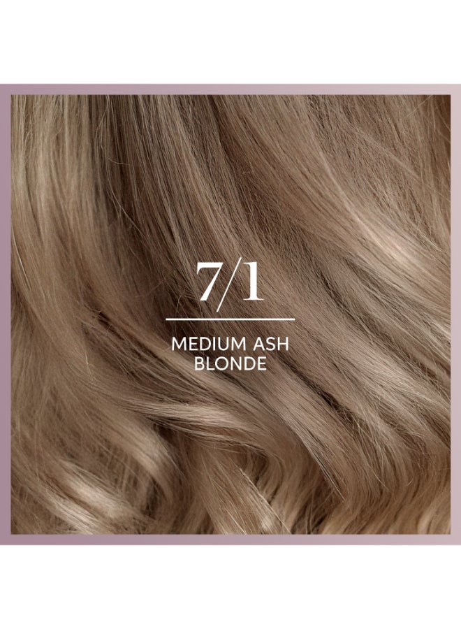 Koleston Deluxe - 0% Ammonia, 100% Grey Coverage, with Hyaluronic Acid, Up to 8 weeks long-lasting & shinier* color – 7/1 Medium Ash Blonde Packaging may vary 7.1 Medium Ash Blonde 152ml - image 2