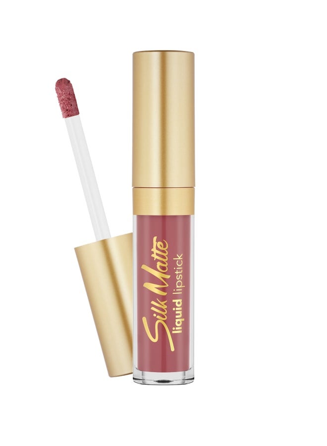 Silk Matte Liquid Lipstick – 002 Fall Rose – High-Pigment Ultra Matte Finish, Long-Wear Comfort, Nourishing Oils, Velvety Smooth Look 002-FALL ROSE