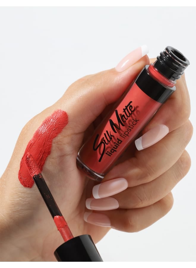Silk Matte Liquid Lipstick – 012 Terracotta – High-Pigment Ultra Matte Finish, Long-Wear Comfort, Nourishing Oils, Velvety Smooth Look 012-TERRACOTTA - image 8