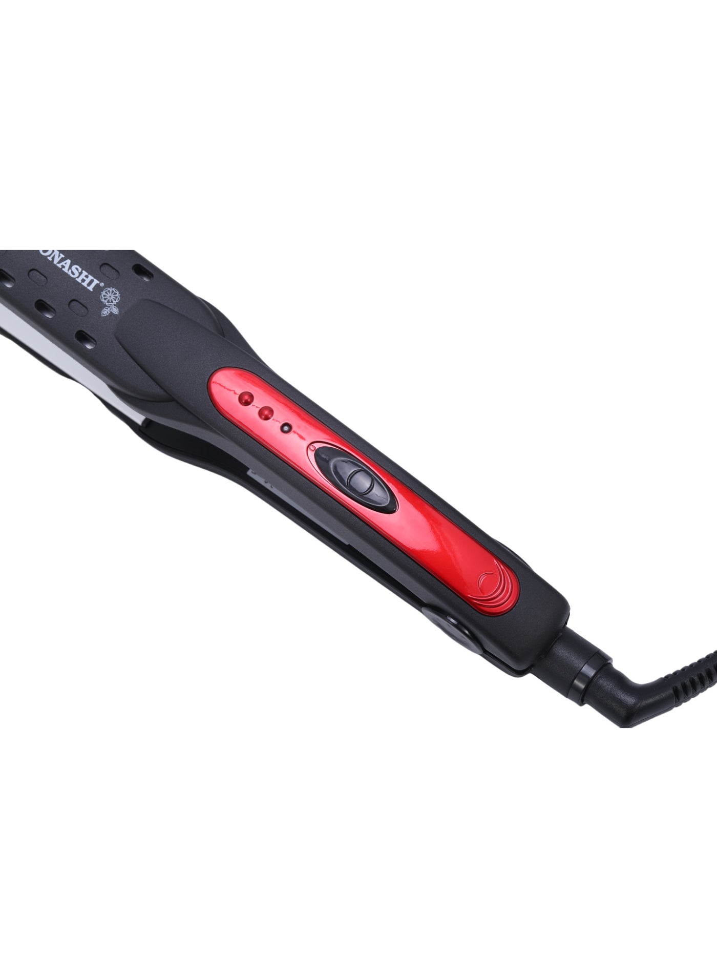 Hair Straightener | 45W Ceramic Coated Plates for Smooth Styling | LED Light Indicator | Cut-Off Temperature Control | Anti-Slip Handle with Lock | 220–240V, 50/60Hz | Personal Care Appliance | SHS-2095 Black/Red - image 5