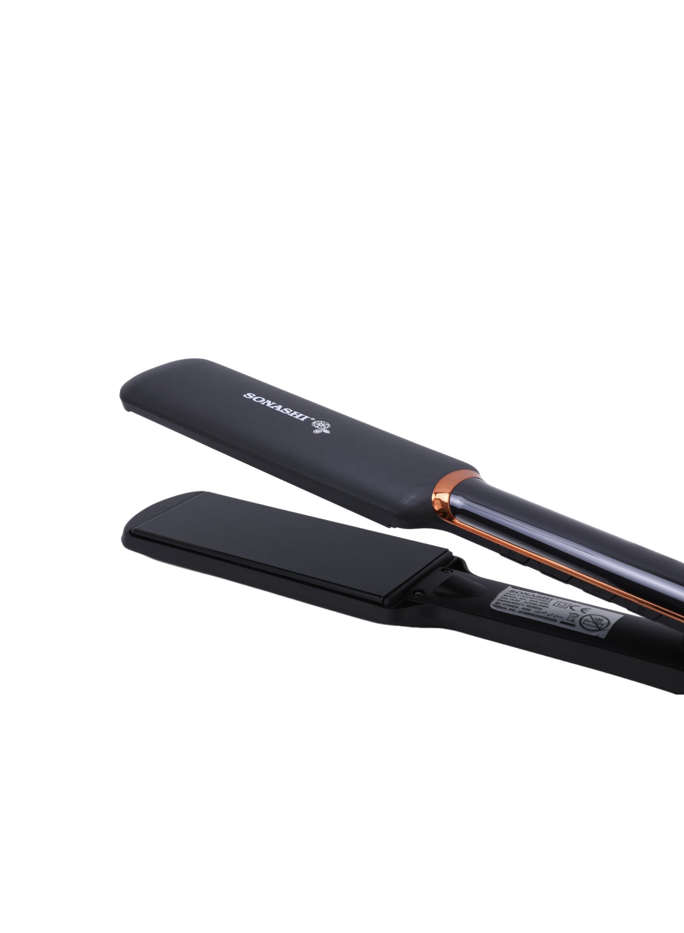 Hair Straightener – Max Temperature up to 230°C | Ceramic Coating Plates | PTC Heating On/Off Switch | Temperature Control with LED Display | 360° Swivel Cord | 80W, 220–240V, 50/60Hz | SHS-2096 black - image 3