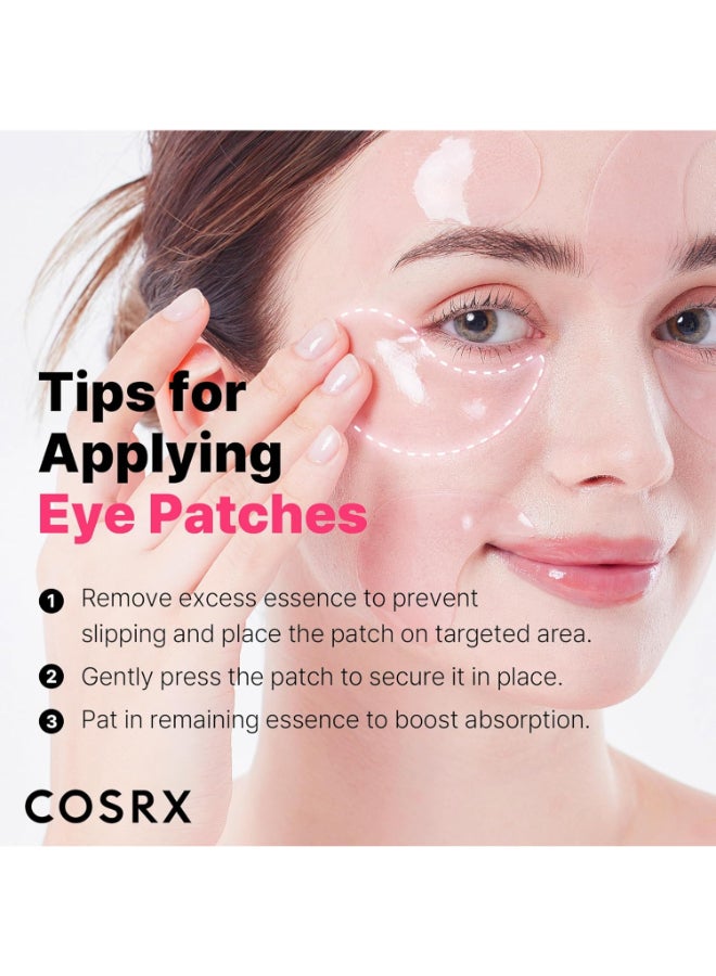 Peptide Collagen Hydrogel Eye Patch for Puffy Eyes and Dark Circles - 60 Patches Peptide Eye Patch - image 3