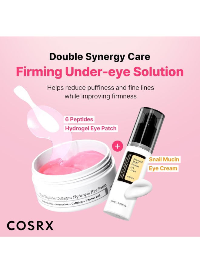 Peptide Collagen Hydrogel Eye Patch for Puffy Eyes and Dark Circles - 60 Patches Peptide Eye Patch - image 6