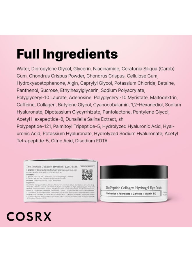 Peptide Collagen Hydrogel Eye Patch for Puffy Eyes and Dark Circles - 60 Patches Peptide Eye Patch - image 8