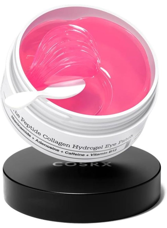 Peptide Collagen Hydrogel Eye Patch for Puffy Eyes and Dark Circles - 60 Patches Peptide Eye Patch