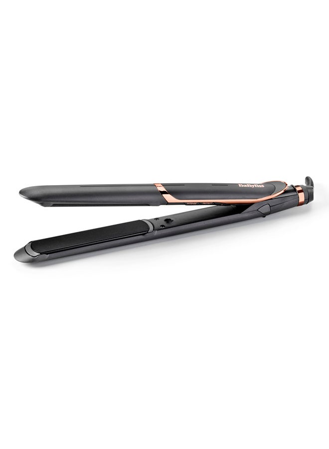 24mm Nano-Ceramic Hair Straightener with Ionic Technology, Fast Heat-Up, Smooth Glide Plates, and Adjustable Temperature Settings – ST394SDE Black