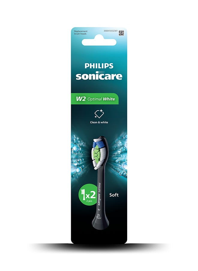 Sonicare Optimal White Brush Head 2PK HX6062/91 black 30 Gram