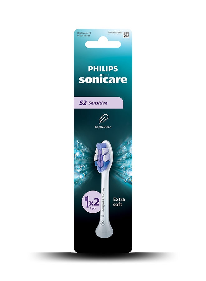 Sonicare Sensitive Brush Head 2PK HX6052/14 white 30 Gram