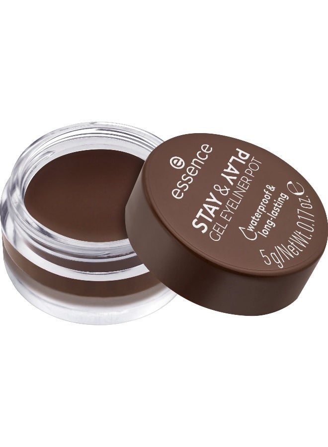 Stay & Play Gel Eyeliner Pot 02-Brown