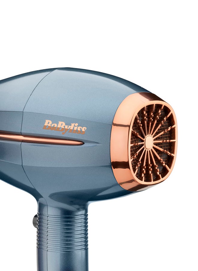 2200W DC Hair Dryer with Ionic Technology, Powerful Motor for Fast Drying, 1 Styling Nozzle, Frizz Control, Lightweight Design, Ideal for Thick and Curly Hair – D251PSDE Denim Blue - image 5