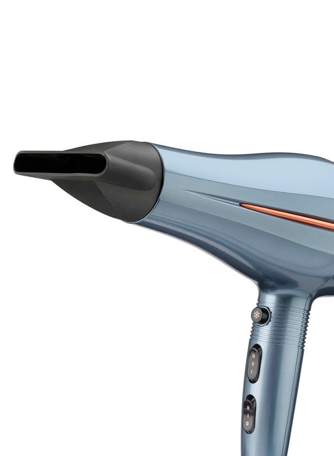 2200W DC Hair Dryer with Ionic Technology, Powerful Motor for Fast Drying, 1 Styling Nozzle, Frizz Control, Lightweight Design, Ideal for Thick and Curly Hair – D251PSDE Denim Blue - image 6