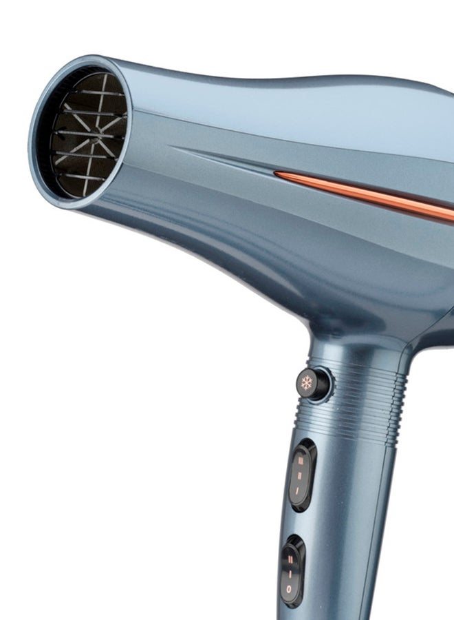 2200W DC Hair Dryer with Ionic Technology, Powerful Motor for Fast Drying, 1 Styling Nozzle, Frizz Control, Lightweight Design, Ideal for Thick and Curly Hair – D251PSDE Denim Blue - image 7