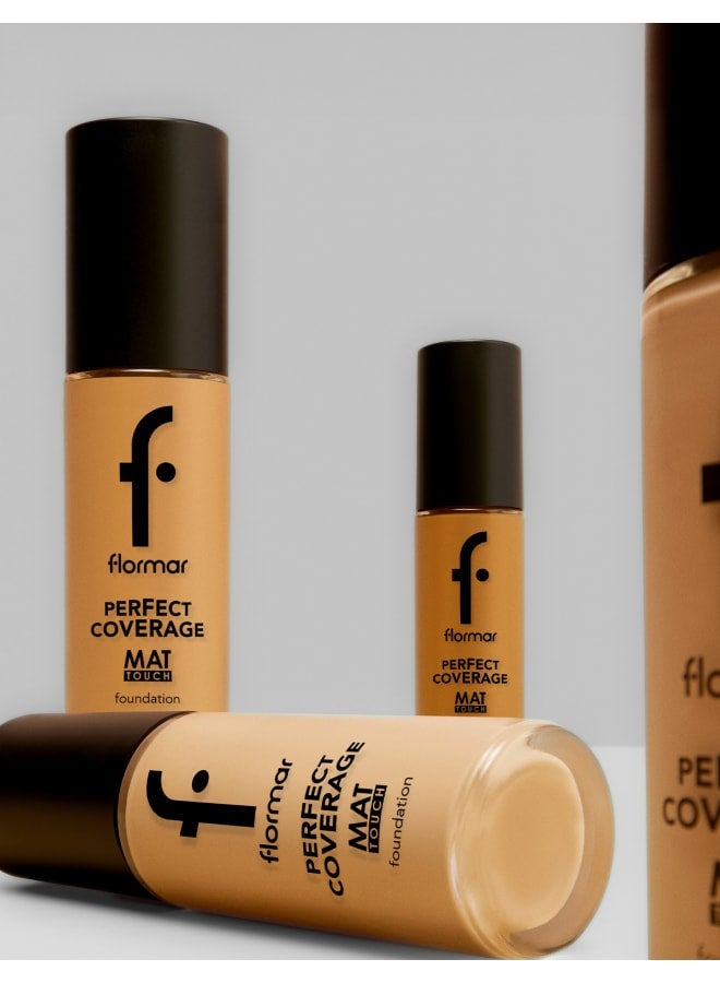 Perfect Coverage Mat Touch Foundation – 305 Golden Honey – Matte Finish Foundation, Shine Control, High Coverage Look, Smooth Skin Appearance 305-GOLDEN HNEY NP - image 8