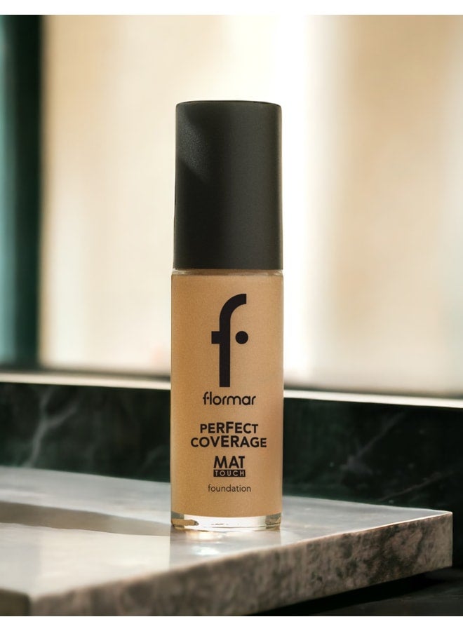 Perfect Coverage Mat Touch Foundation – 305 Golden Honey – Matte Finish Foundation, Shine Control, High Coverage Look, Smooth Skin Appearance 305-GOLDEN HNEY NP - image 9