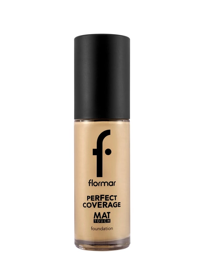Perfect Coverage Mat Touch Foundation – 305 Golden Honey – Matte Finish Foundation, Shine Control, High Coverage Look, Smooth Skin Appearance 305-GOLDEN HNEY NP