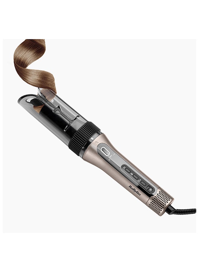 Style Secret Air Automatic Hair Curler | Ceramic Curl Chamber | Adjustable Heat And Timer | Directional Curl Control | Easy Curls And Waves Styling Tool C6688SDE UAE Version brown