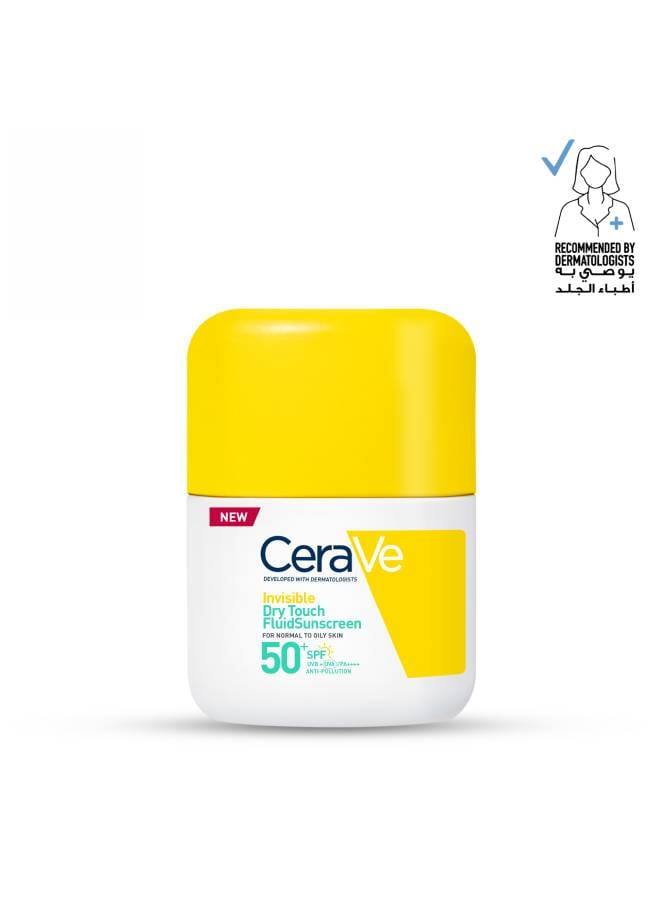 CeraVe Invisible Dry Touch Fluid Sunscreen SPF 50+ 50ml