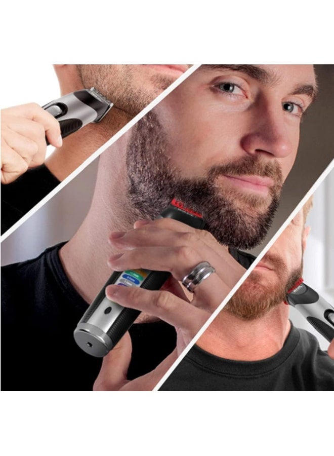 Colour Trim Stubble & Beard Trimmer, Cord/Cordless, 8 Colour-Coded Combs, Precision Ground Blades, 60-Min Runtime, Smooth Cut Comfort Tips – 9891-117 Silver & Black - image 5