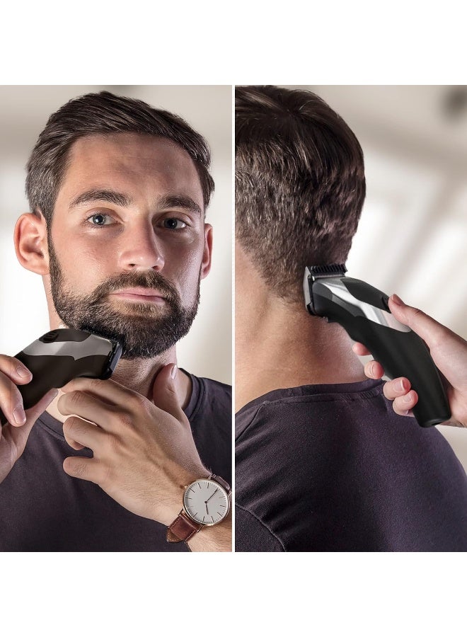 Clip 'N Rinse Cord/Cordless Hair Clipper for Men, Rechargeable Hair Trimmer, Washable Head Shaver & Grooming Kit, Home Hair Cutting Set - 9639-017 Silver & Black - image 5