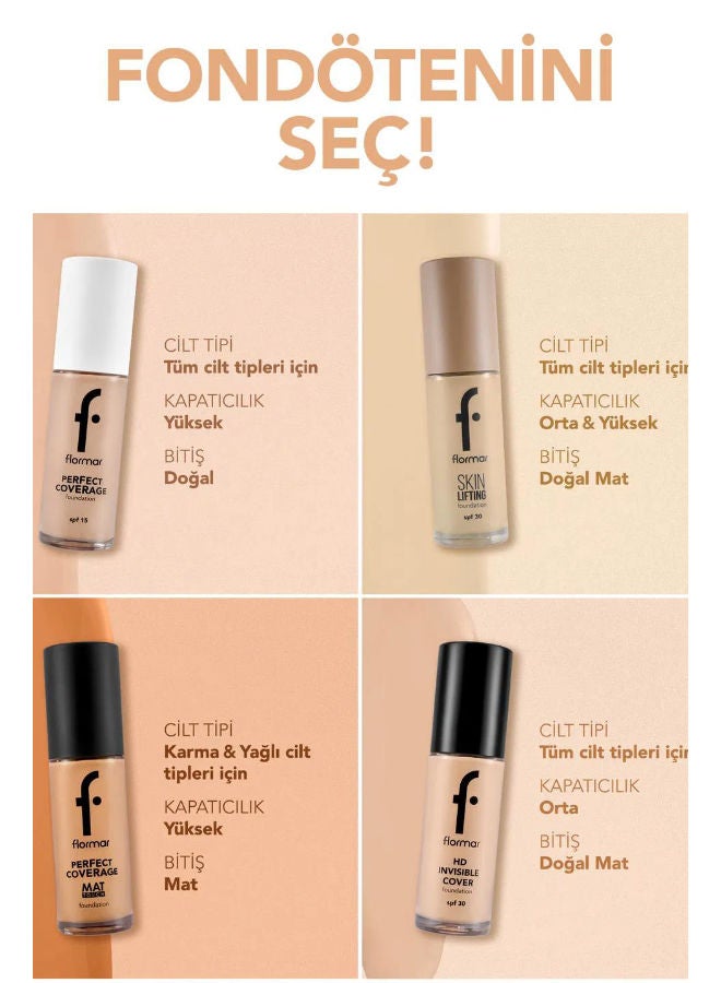 Perfect Coverage Mat Touch Foundation – 322 Beige – Matte Finish Foundation, Shine Control, High Coverage Look, Smooth Skin Appearance 322-BEIGE NP - image 3
