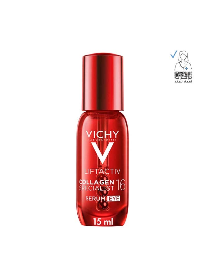 Liftactiv Collagen 16 Eye Serum To Boost And Bond All Collagen Families With Co Bonding Technology For Men And Women, 15ml