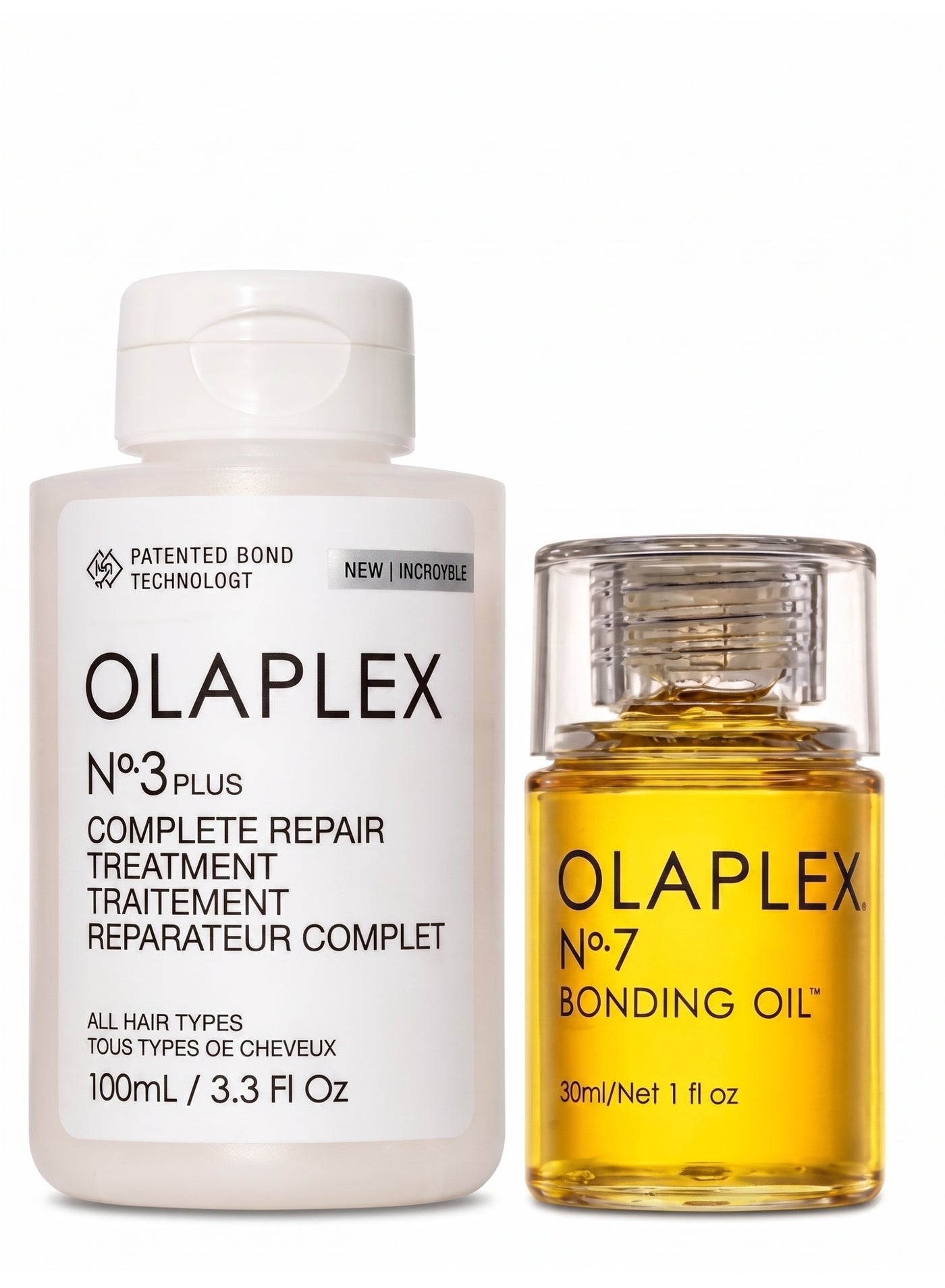 Repair and Shine SET (Olaplex #3 PLUS COMPLETE REPAIR TREATMENT 3.3OZ & #7 BONDING OIL 30ML/1OZ) 30ml