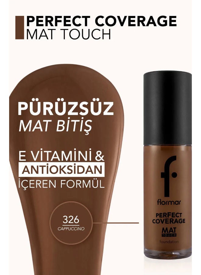 24-Hour Lasting, Matte Finish Foundation 326 Cappuccino - image 4