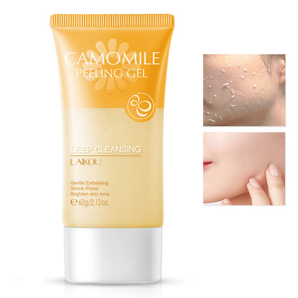 LAIKOU BEUKING Face Camomile Peeling Gel Deep Cleansing Moisturizing Smoothing Gentle Exfoliating Remove Dirt Tighten Pores Improving Face Skin