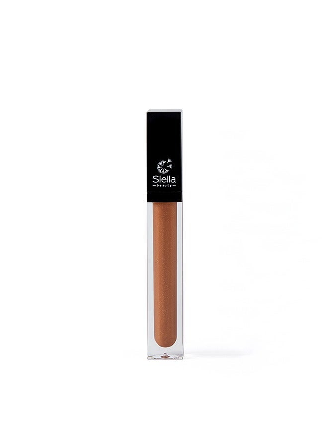 Pecan Lip Hydrating Gloss For Soft & Dewy Lips Enriched With Organic Shea Butter Organic Pistachio Butter & Passionfruit Seed Oil Made In Italy