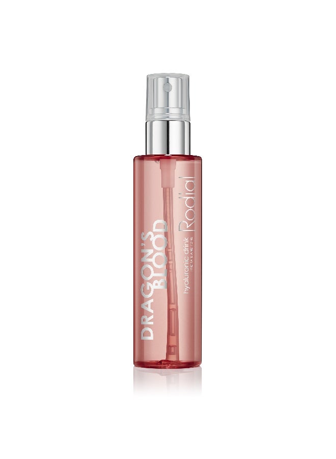 Rodial Dragons Blood Hyaluronic Drink 100ml – Refreshing Mist for Tight Skin, Dragon's Blood & Rose Water, Instant Hydrator for Heat Rash Relief 100ml
