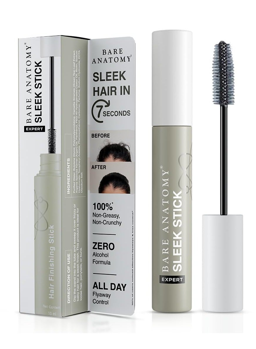 Bare Anatomy Expert Sleek Hair Finishing Stick|Baby Hair,Frizzy Hair & Flyaway Fixer|Non-Sticky & Non-Crunchy|Natural Sleek Finish With No Residue|10Ml,