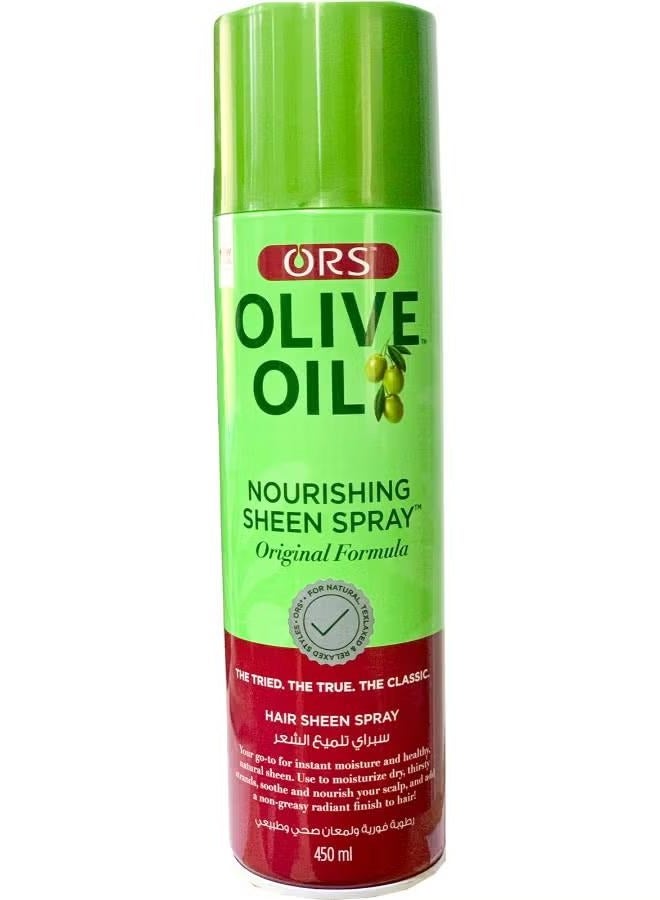 Nourishing Hair Sheen Spray Provides Natural Healthy Sheen to Dry & Thirsty Hair For Smooth, Shiny & Frizz Free Hair 450ml