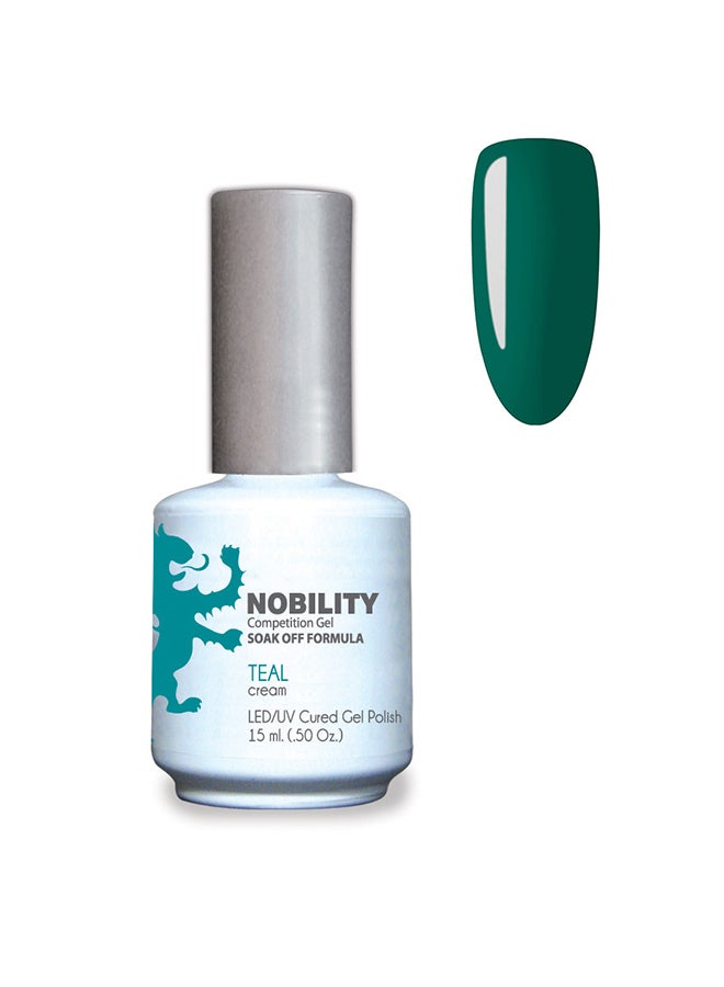 Gel Nail Polish 15 ml, Long Lasting, Chip Resistant, Requires Drying Under UV Led Lamp Teal Nbgp52