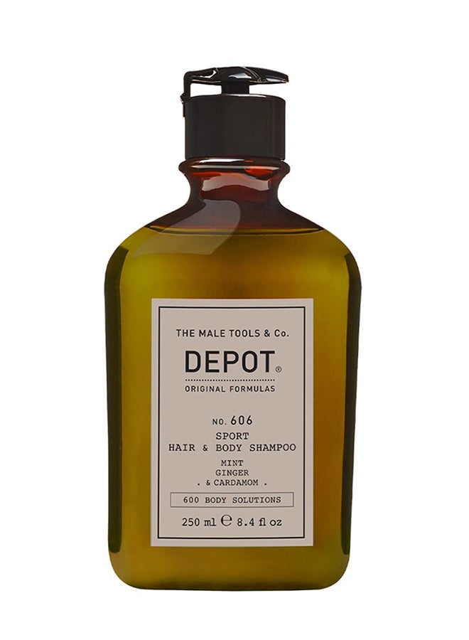 Sport 2-in-1 Hair & Body Shampoo - Cleanses & Refreshes Hair & Skin, Ideal for Post-Workout Use, Leaves a Fresh Scent (250 ml)