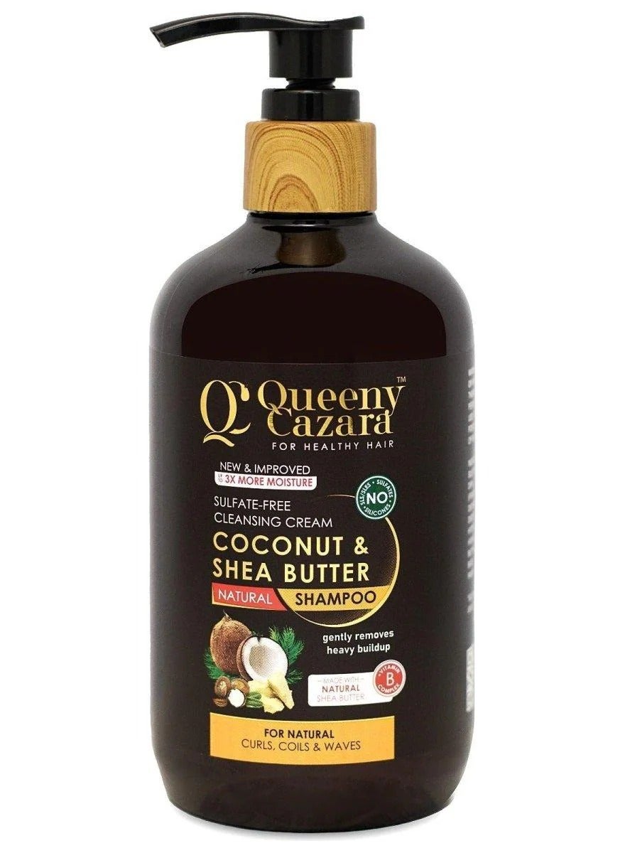 Queeny Cazara Coconut & Shea Butter Shampoo – 350ml