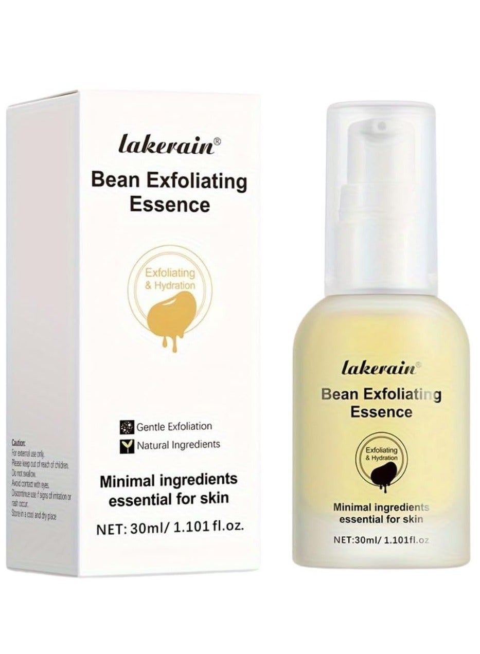 Bean Exfoliating Essence Bean Essence Face Serum Deep Hydration and Exfoliating Natural Soybean Ingredients Hydrating Moisturizing Shrink Pores Improve Dullness Exfoliate Bean Essence 30ml