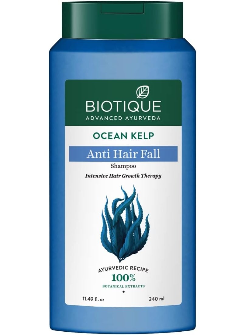 Ocean Kelp Anti Hairfall Shampoo Growth Therapy Shine 100% Botanical Extracts All Hair Types 340ml
