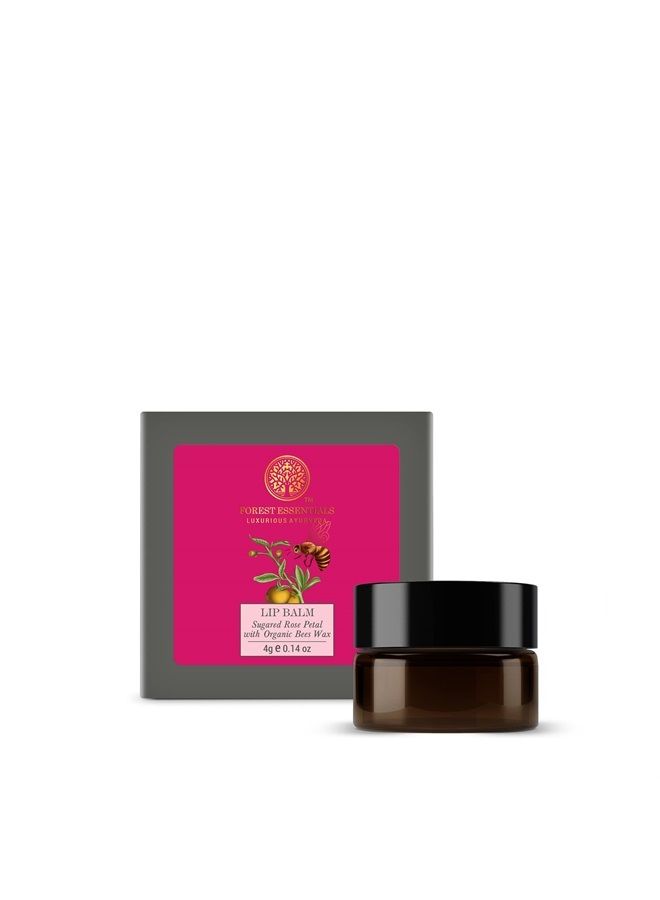 Luscious Sugared Rose Petal Lip Balm, 4g