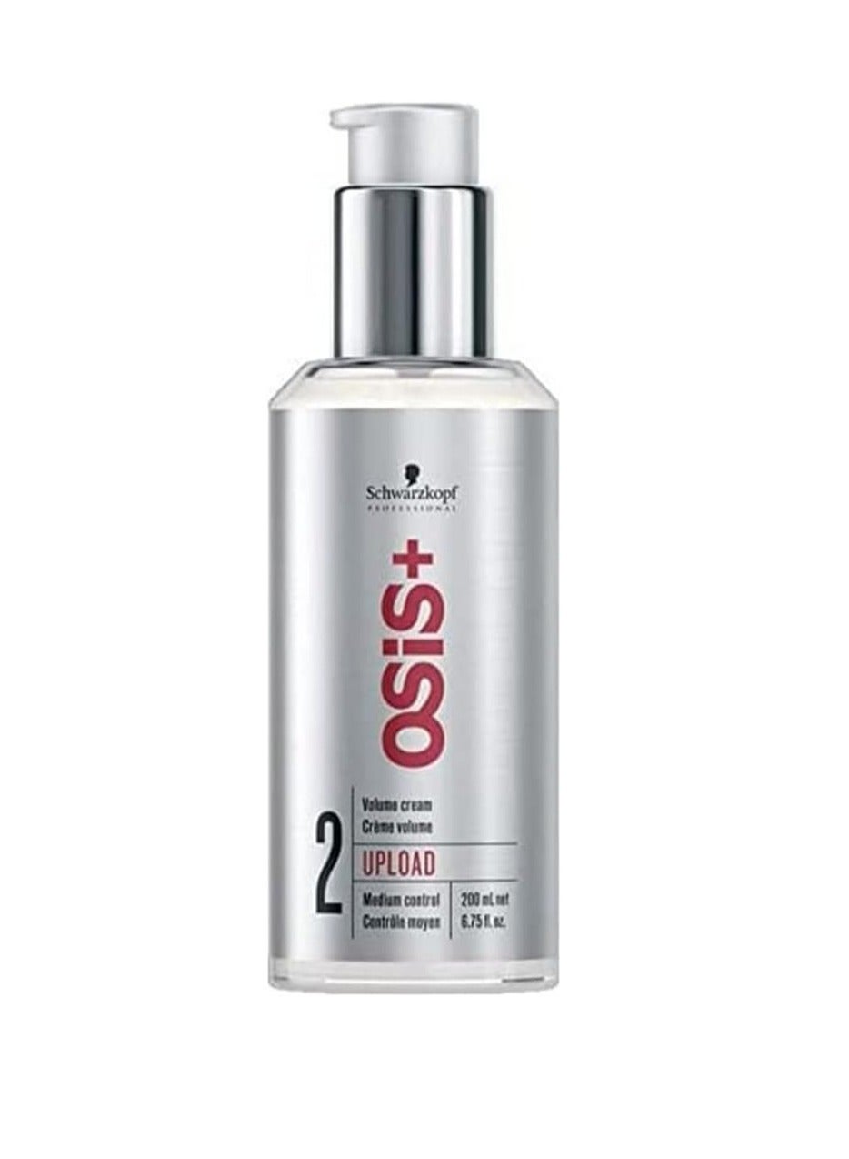 Schwarzkopf Osis+ Upload Lifting Volume Cream ( Medium Control ) - 200ml/6.67oz
