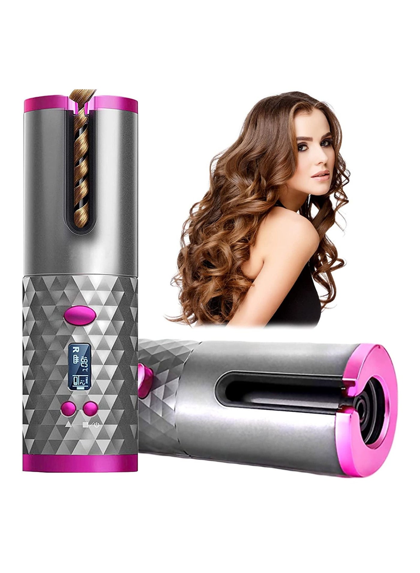 New Wireless hair curler automatic curly hair machine professional cordless portable USB auto curling iron