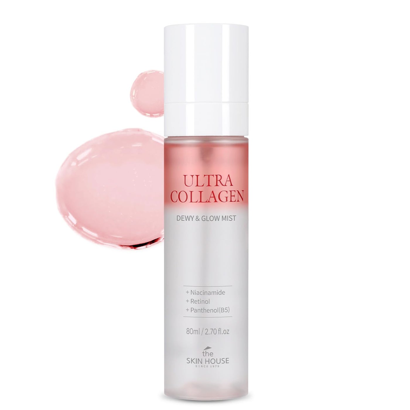 Ultra Collagen Ampoule Face Mist for Dewy & Radiant Skin â€“ Hydrating Korean Skincare Spray with Niacinamide & Retinol, Lightweight Moisture Glow Mist, 2.70 fl.oz
