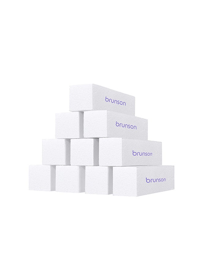 10 Pieces Buffer, Polisher Sponge Sanding Block Files Manicure, Pedicure Grinding And Nail Art Tools, EB-402W